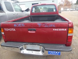 1998 TOYOTA TACOMA BURGUNDY STD CAB 2.4L MT 2WD Z18016